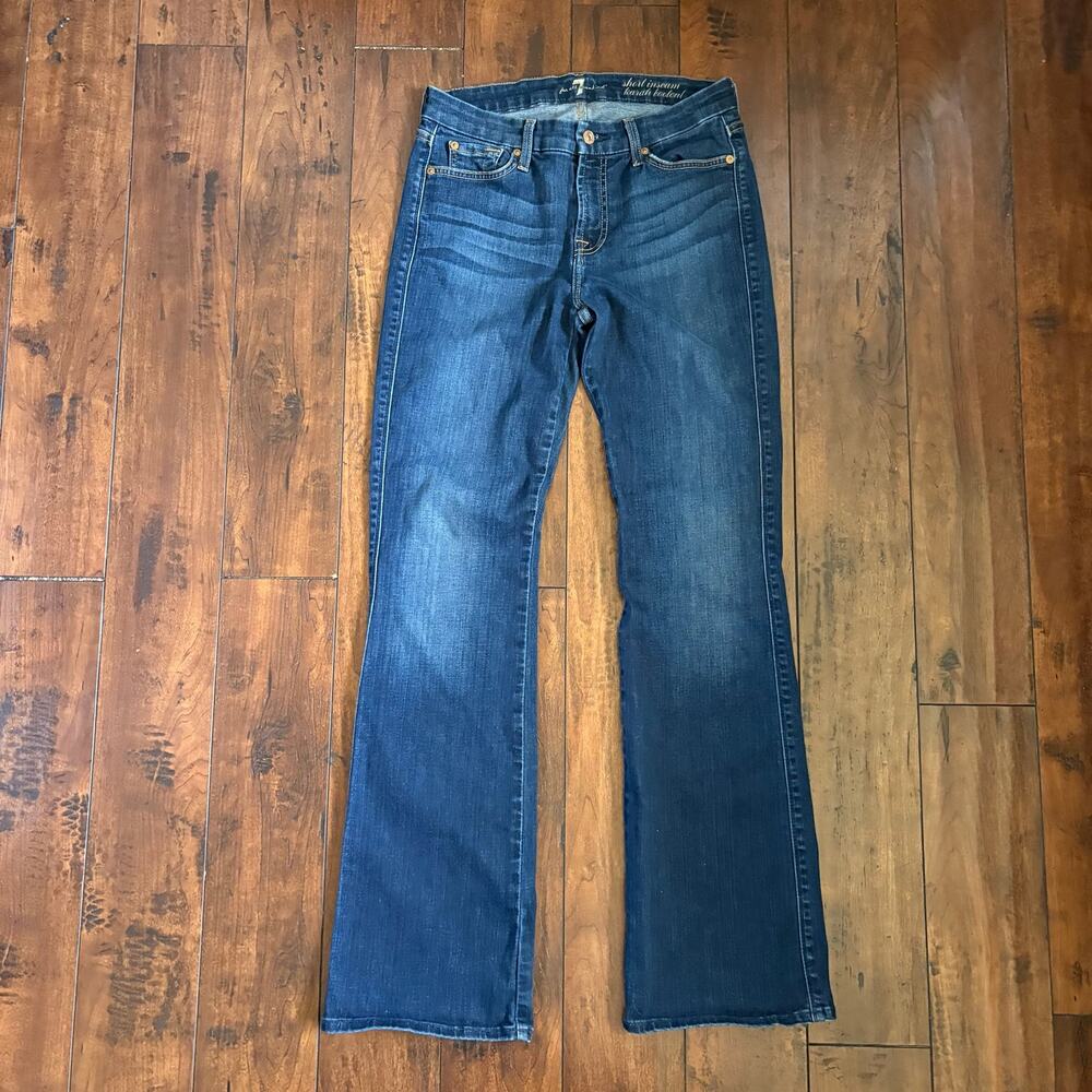 7 For All Mankind Karah Bootcut Jeans Womens 29x30 Blue Wash 2000s Denim